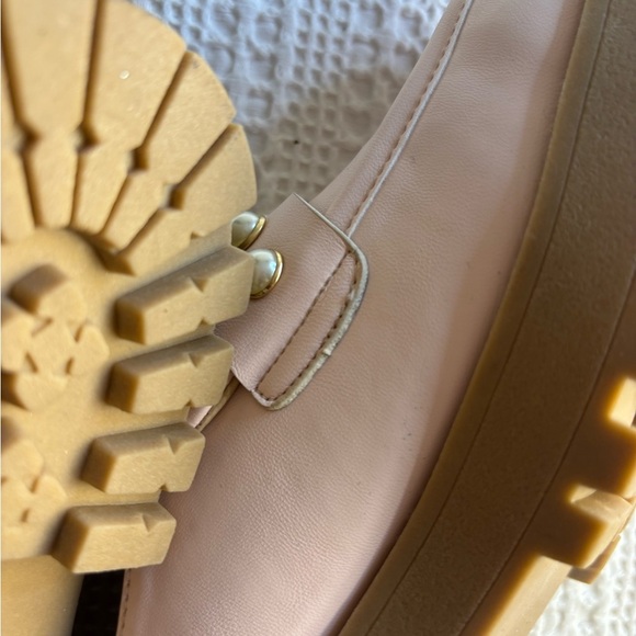 Crown & Ivy Pink Studded Loafers Flats - Picture 6 of 10